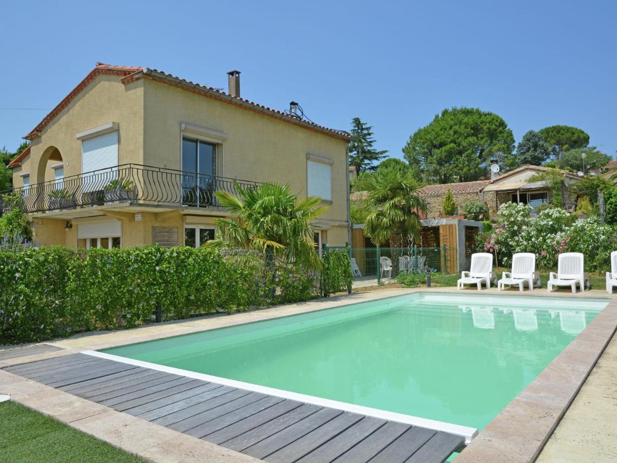 Pretty Villa With Pool And Jacuzzi In Carcassonne Exterior photo